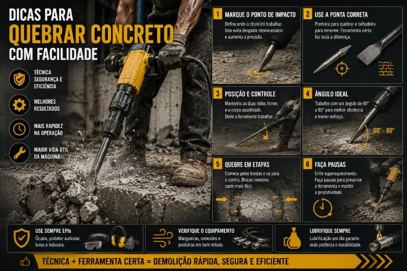 Dicas para Quebrar Concreto com Facilidade